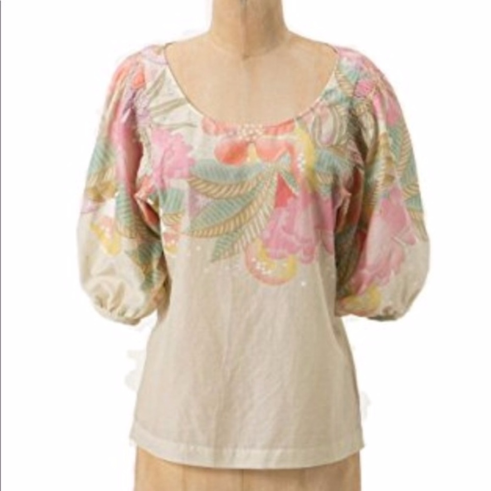 Floral Anthropologie HD in Paris “Malino" blouse